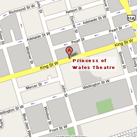 Princess of Wales Theatre Map