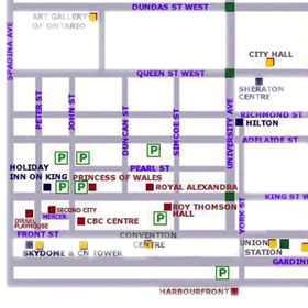 Royal Alexandra Theatre Map