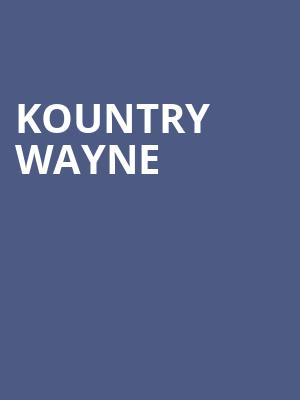 Kountry Wayne, Danforth Music Hall, Toronto