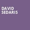 David Sedaris, Massey Hall, Toronto