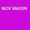 Nick Mason, Massey Hall, Toronto
