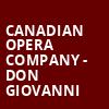 Canadian Opera Company Don Giovanni, Four Seasons Centre, Toronto
